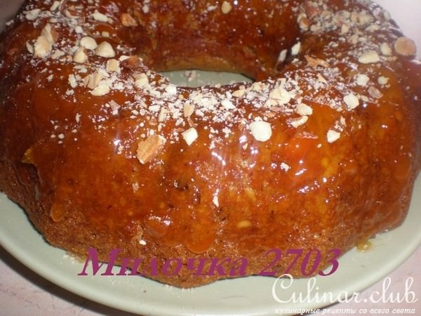 Постный кекс на яблочном соке (просто и вкусно)