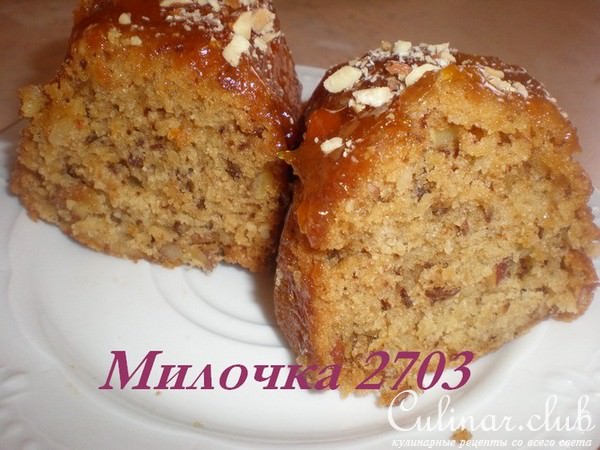 Постный кекс на яблочном соке (просто и вкусно)