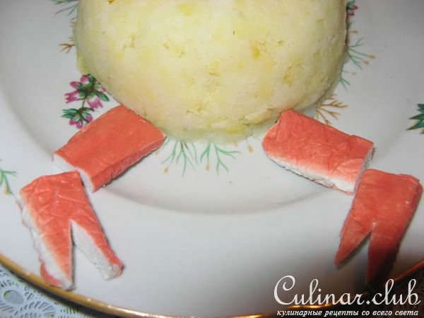 Детский картофельный гарнир"Крабик"