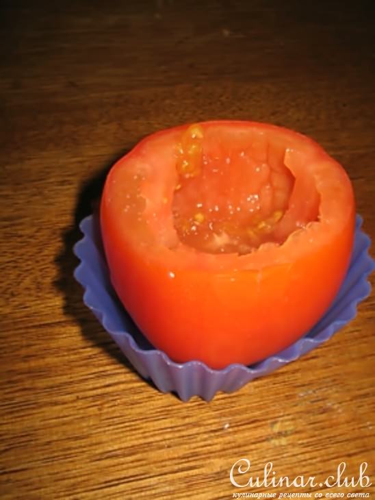 Помидорные корзиночки с яйцом