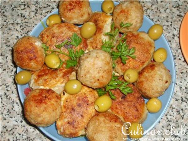 Куринные катлетки с начинкой