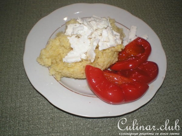 каша пшённая с гогошарами