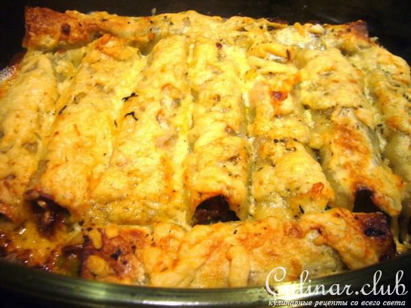 Каннелони с овощами "А-ля рюс"