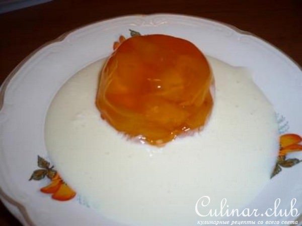 Амброзия из маскарпоне с мандариновым желе