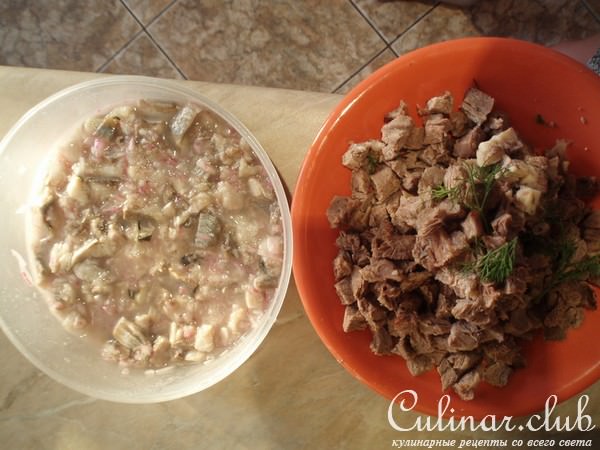 Винегрет (вариат... с селедкой или мясом)