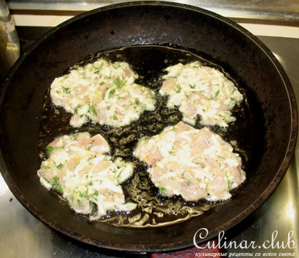 Оладьи из куриной грудки