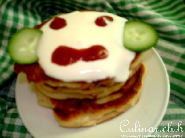 Оладушки из курицы *Смешные рожицы*