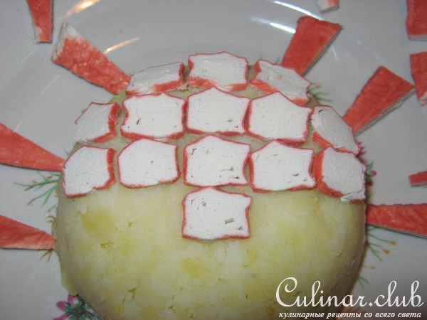 Детский картофельный гарнир"Крабик"
