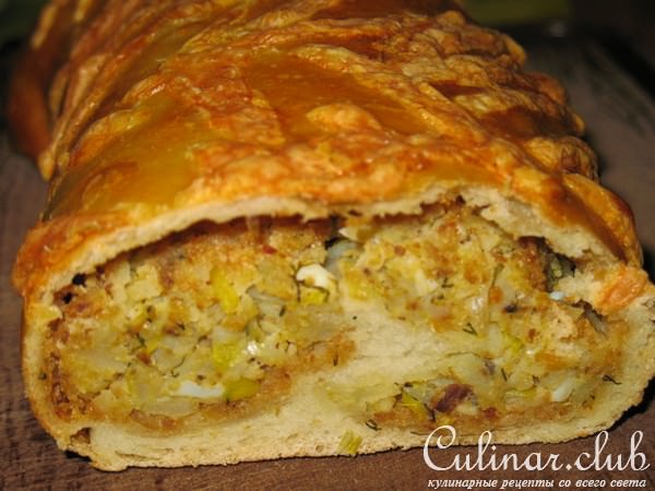 Рулет с рыбной начинкой