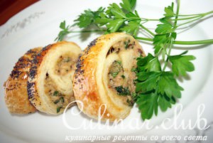 Рулетики с тунцом и петрушкой