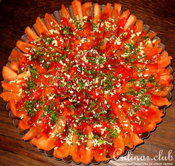 Салат "Красное и черное"