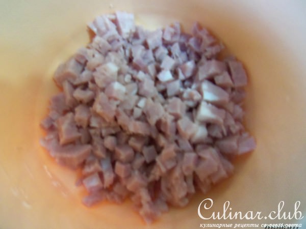 Салат с яичными блинчиками