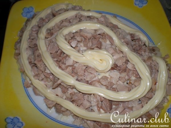 Салат "Белая береза"