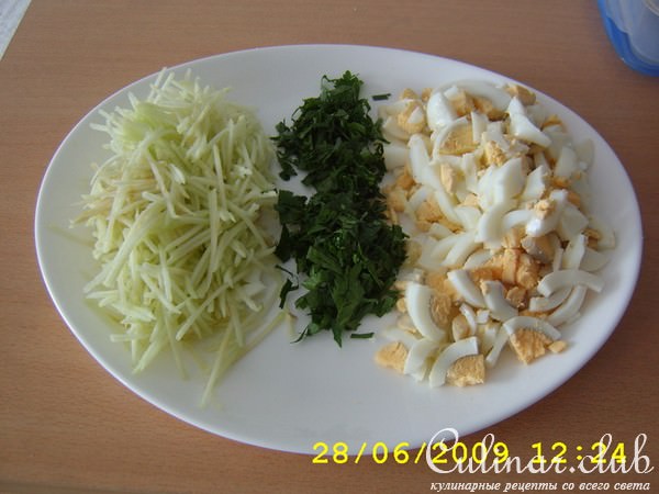 Салат яично-овощной
