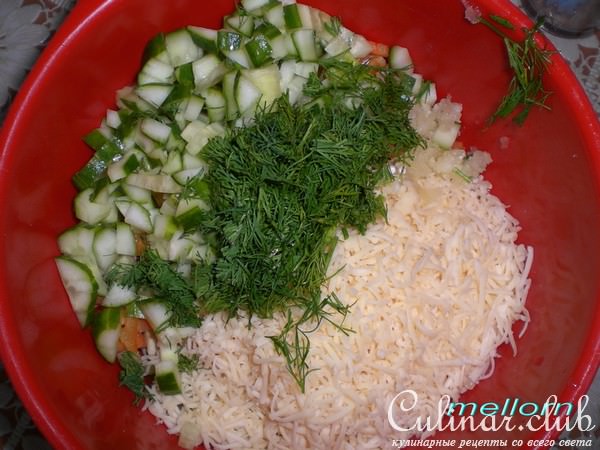 Салат с блинами (вариант)