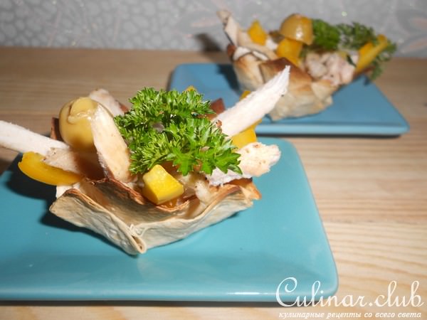 Корзиночки с курицей