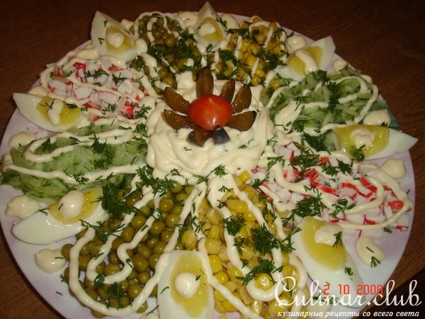 Салат "Цветок"