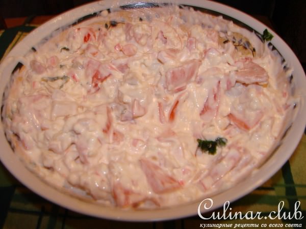 Салат "Красное море".