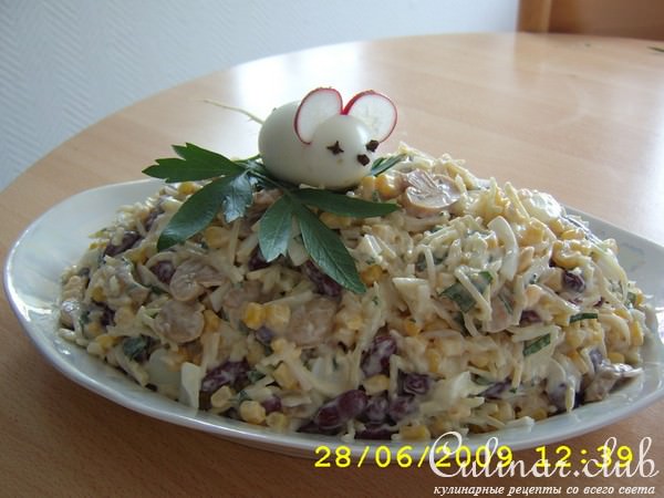 Салат яично-овощной