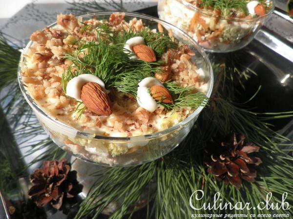 Салат "Веточка еловая"