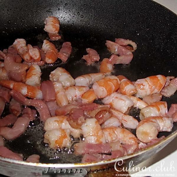 Салат с черешковым сельдереем и креветками