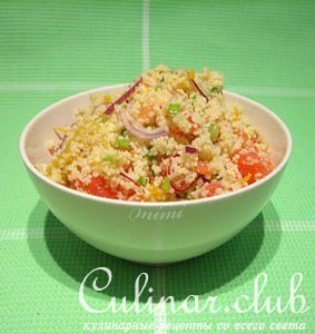 Цитрусовый салат с кускусом