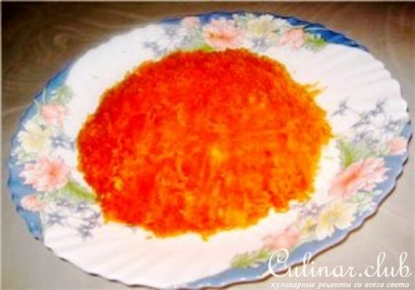 Слоёный салат "Подсолнух" (вариант) 