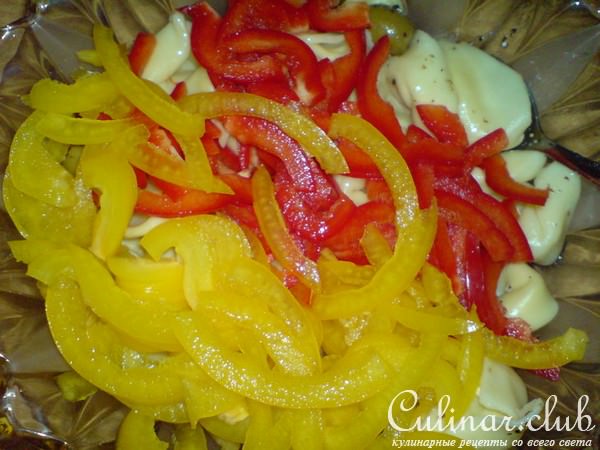 Салат из Равиолли с песто