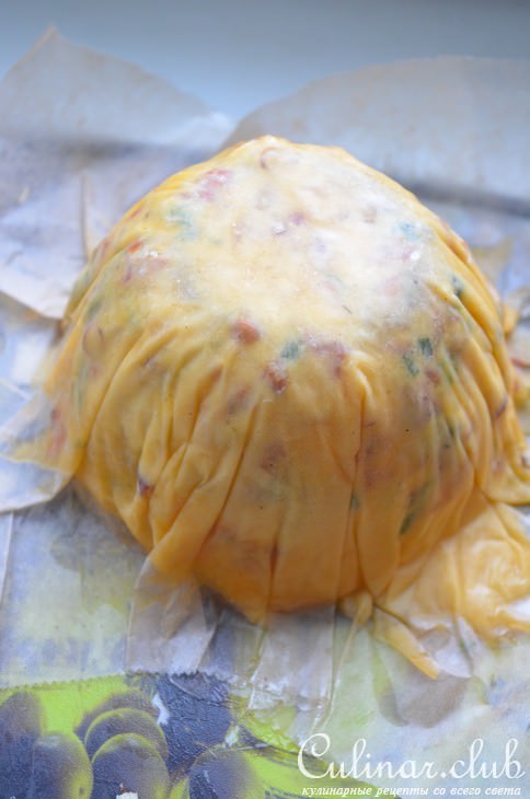 Салат из шампиньонов в сырной корзиночке (Я+ Серж Маркович)