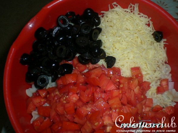 Салат по-итальянски с макаронами