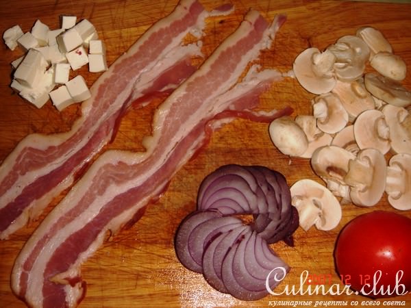 Салат с беконом