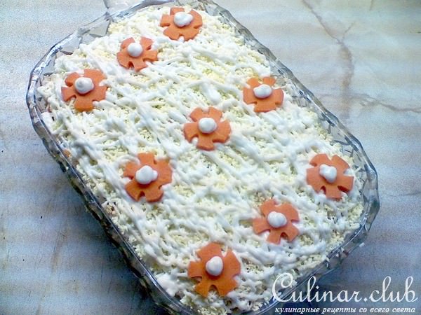 "АЛЁНУШКА" (воздушный слоёный салатик)