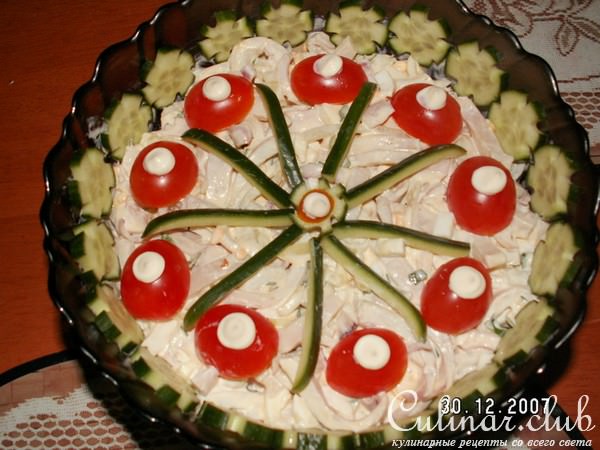 Салат "Кальмаровый.Особо нежный"
