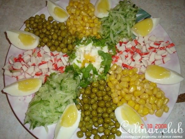 Салат "Цветок"
