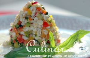 Салат с перловой крупой (или спельтой)