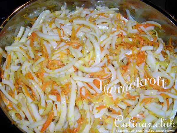 Салат «Кальмаровый рай»