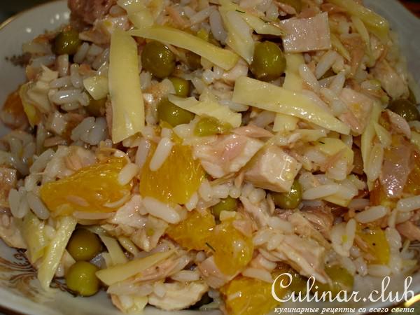 Салат по-итальянски из курицы с тунцом
