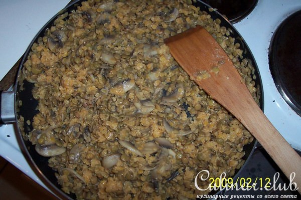 Салат из чечевицы