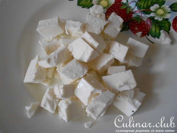 Салат с булгур и брынзой