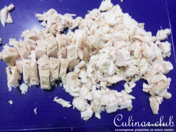 Салат с корейской морковью и маринованными опятами