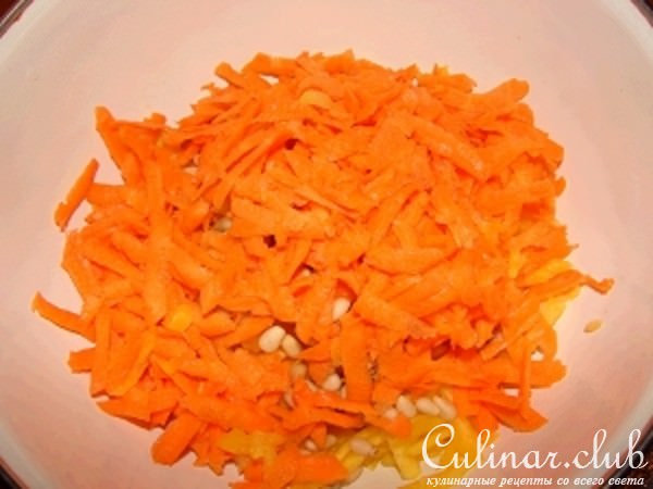 Салат из тыквы с орешками и мёдом