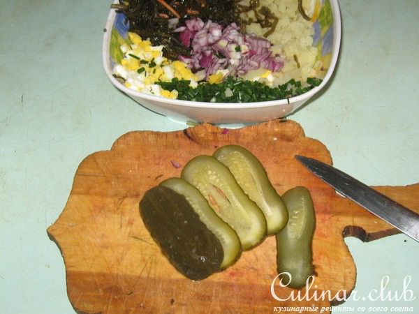 Салат с морской капустой(вариант)