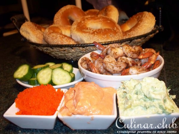 Салат Закуска с Креветками "Сёрфинг"