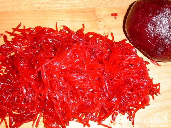 Десертный салатик со свеклой (вариант)