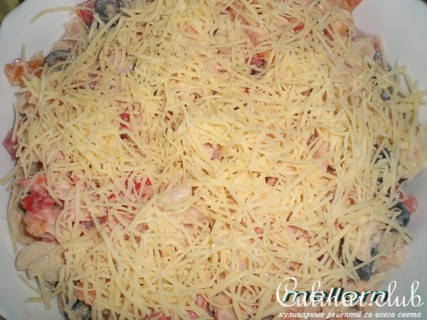 Салат по-итальянски с макаронами