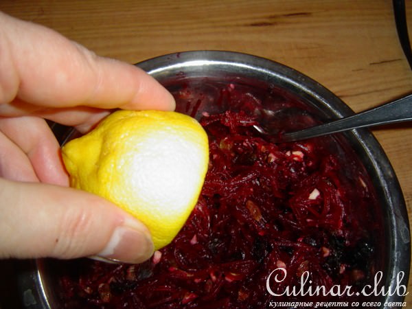 Десертный салатик со свеклой (вариант)