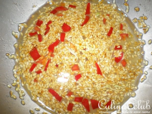 Салат с кальмарами „Весенний”