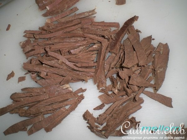 Салат из сердца с сыром