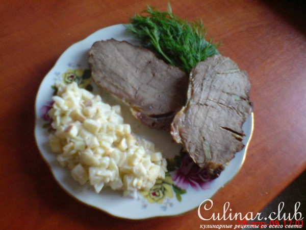 Луковый салатик (прекрасное дополнение к мясу)
