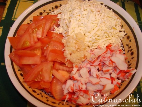 Салат "Красное море".